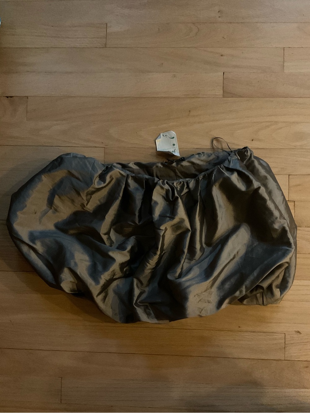 Women's Olive Bubble Skirt